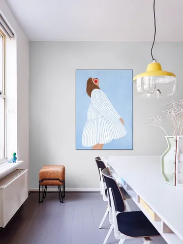 The Woman With The Blue Stripes