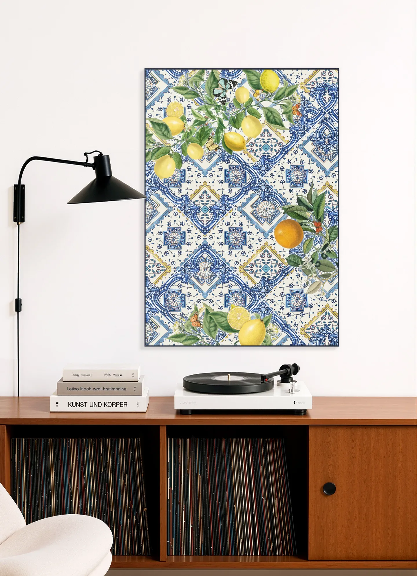 Mediterranean tiles lemons and oranges III