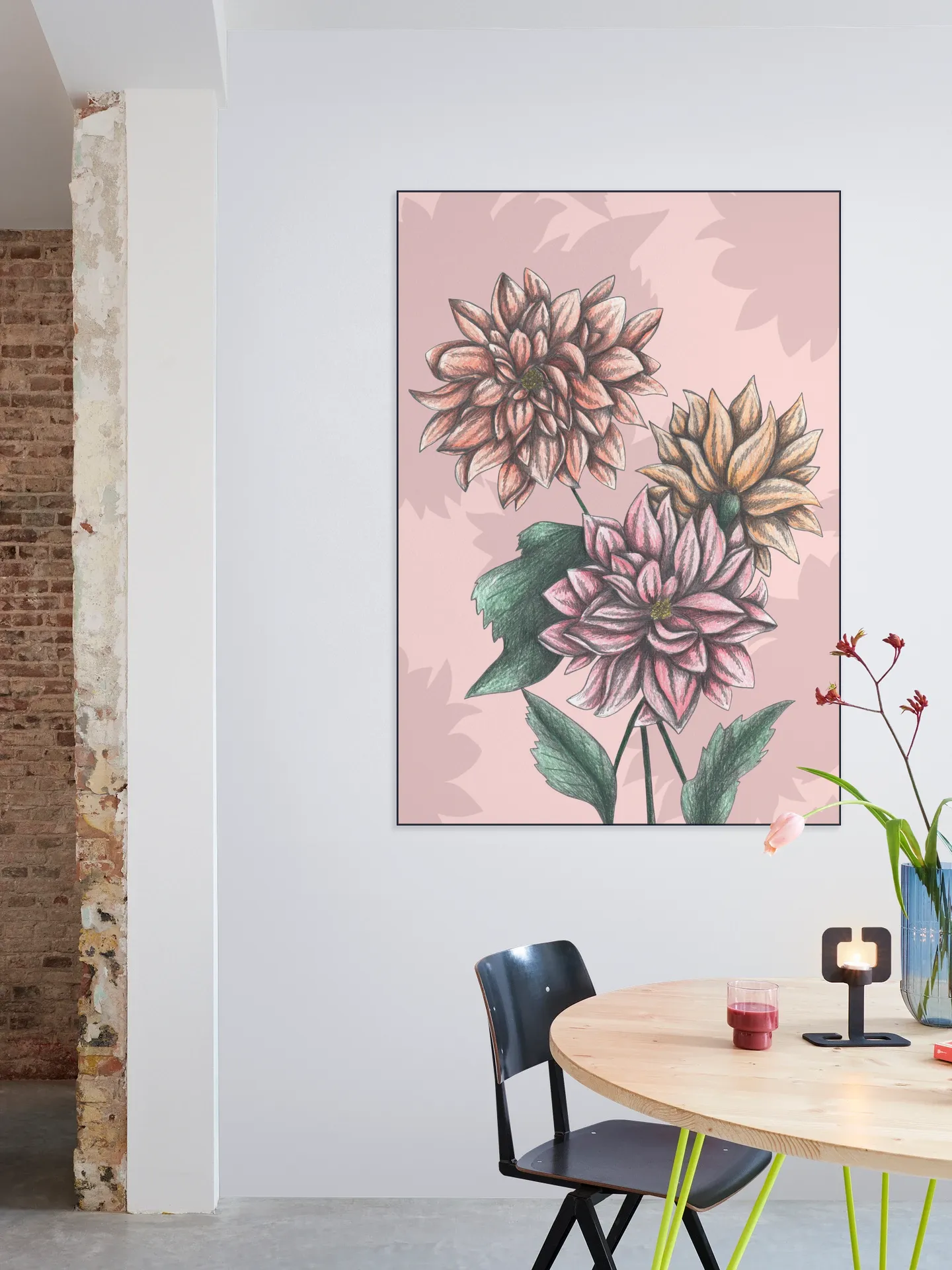 Pink Dahlias