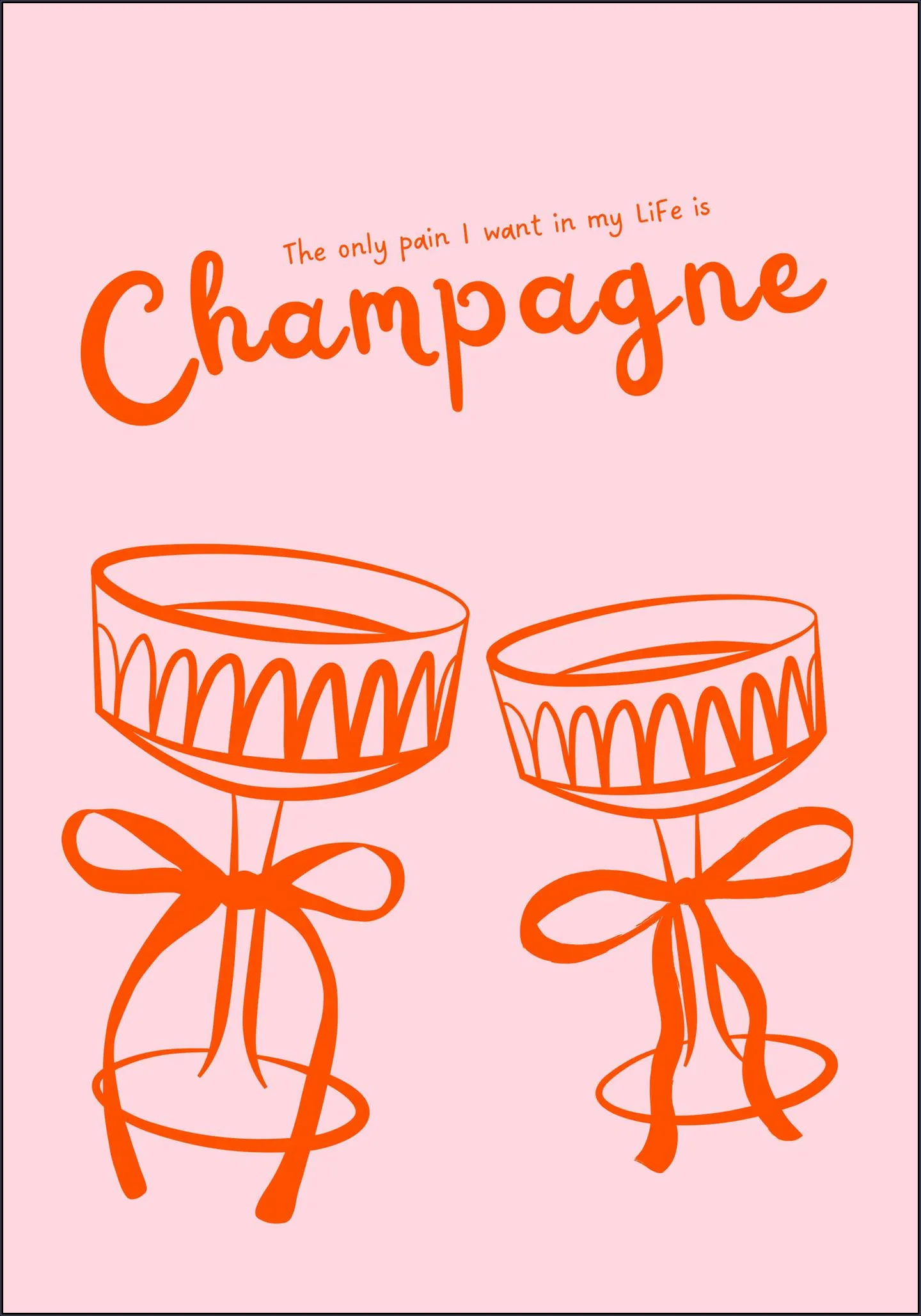 Pink Champagne Toast
