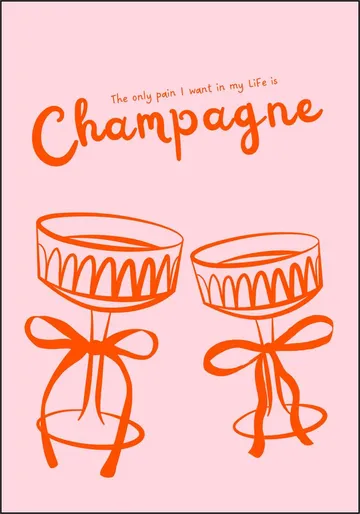 Pink Champagne Toast