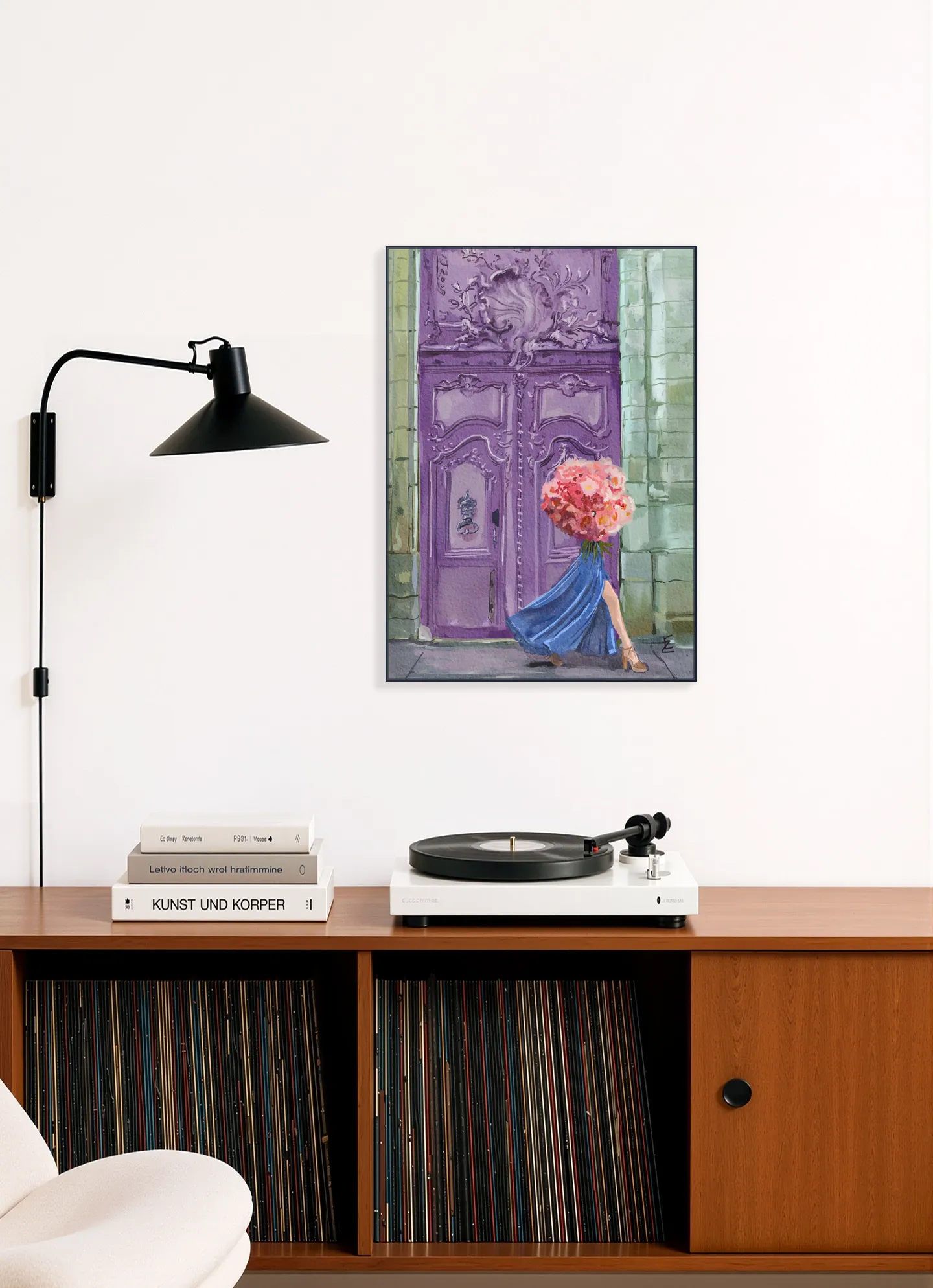 Lady with the Peonies