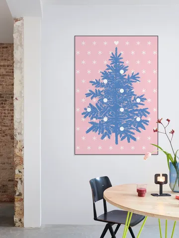 Let it snow . Pink Blue 