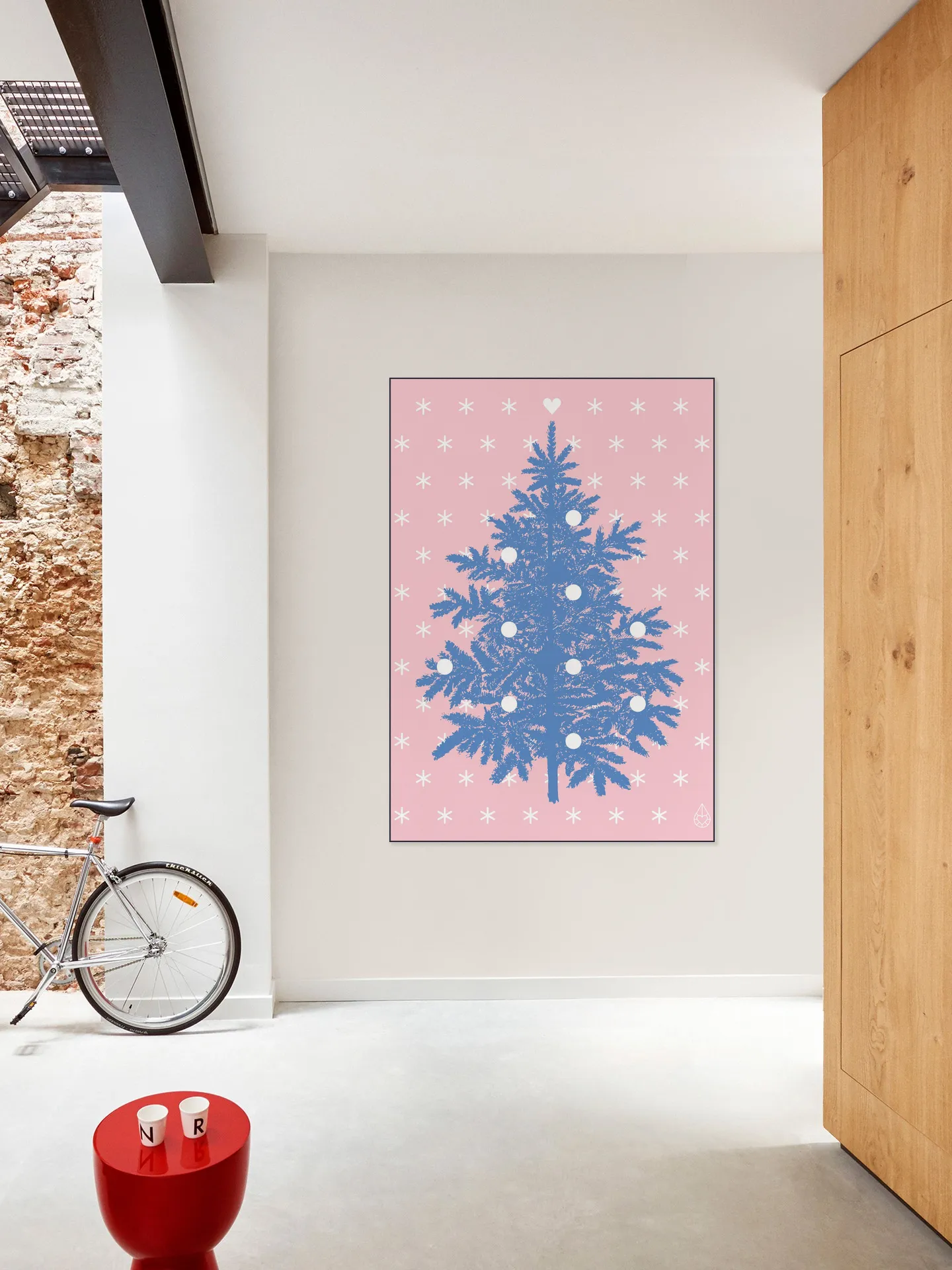 Let it snow . Pink Blue 
