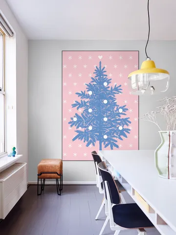Let it snow . Pink Blue 