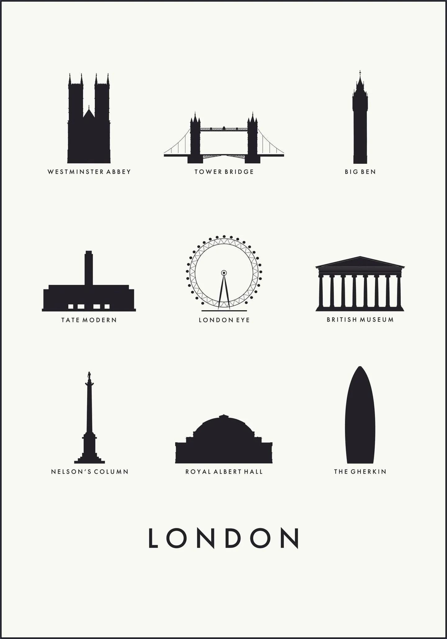 London Architecture white