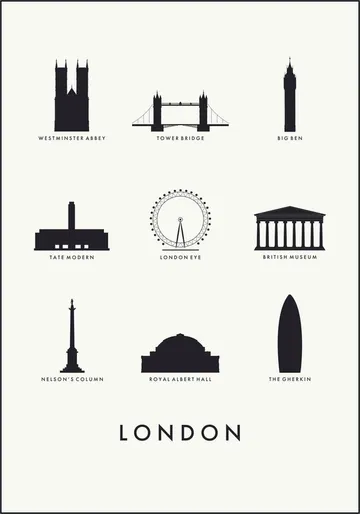 London Architecture white