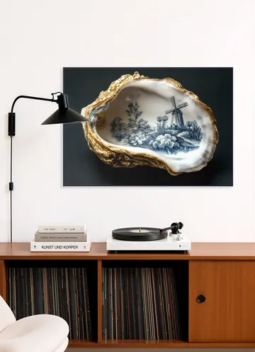 Delft Blue Oyster - Black