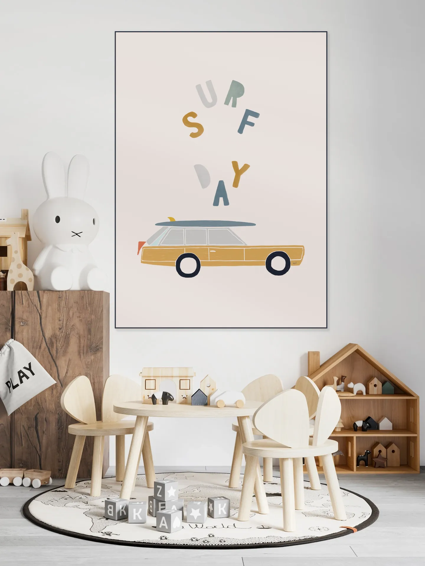 Surfing Retro Car