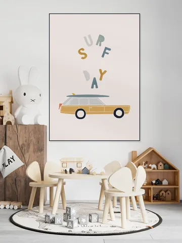 Surfing Retro Car