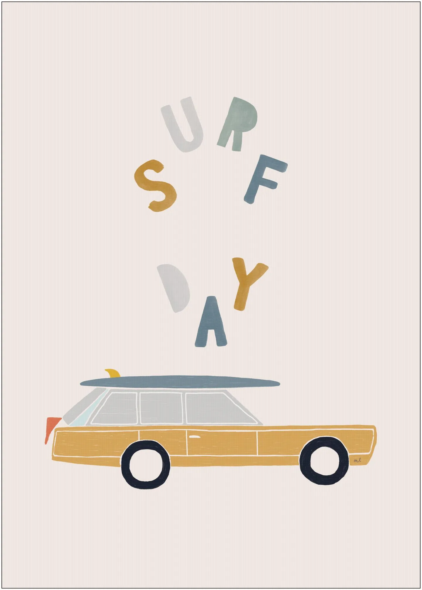 Surfing Retro Car