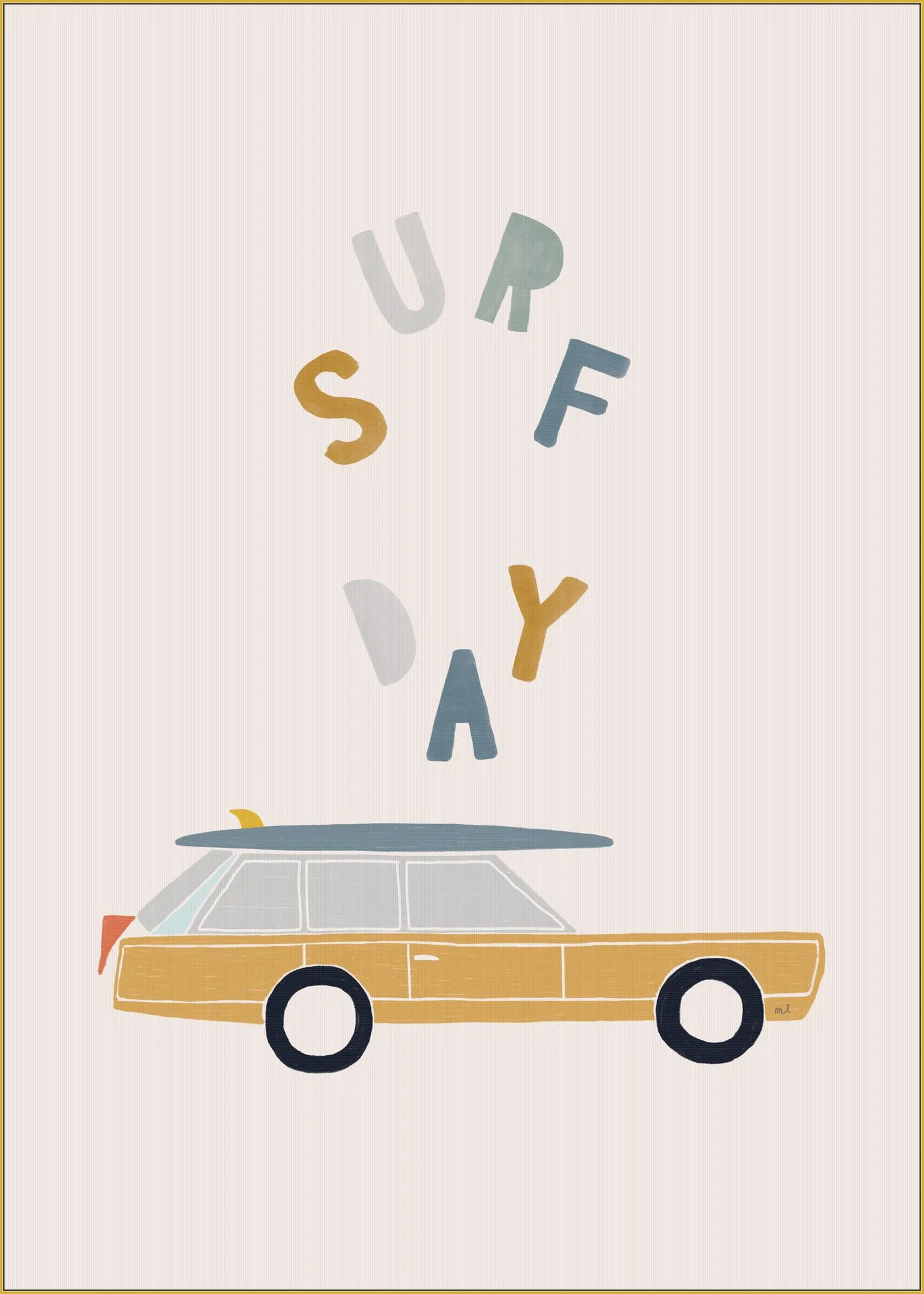 Surfing Retro Car