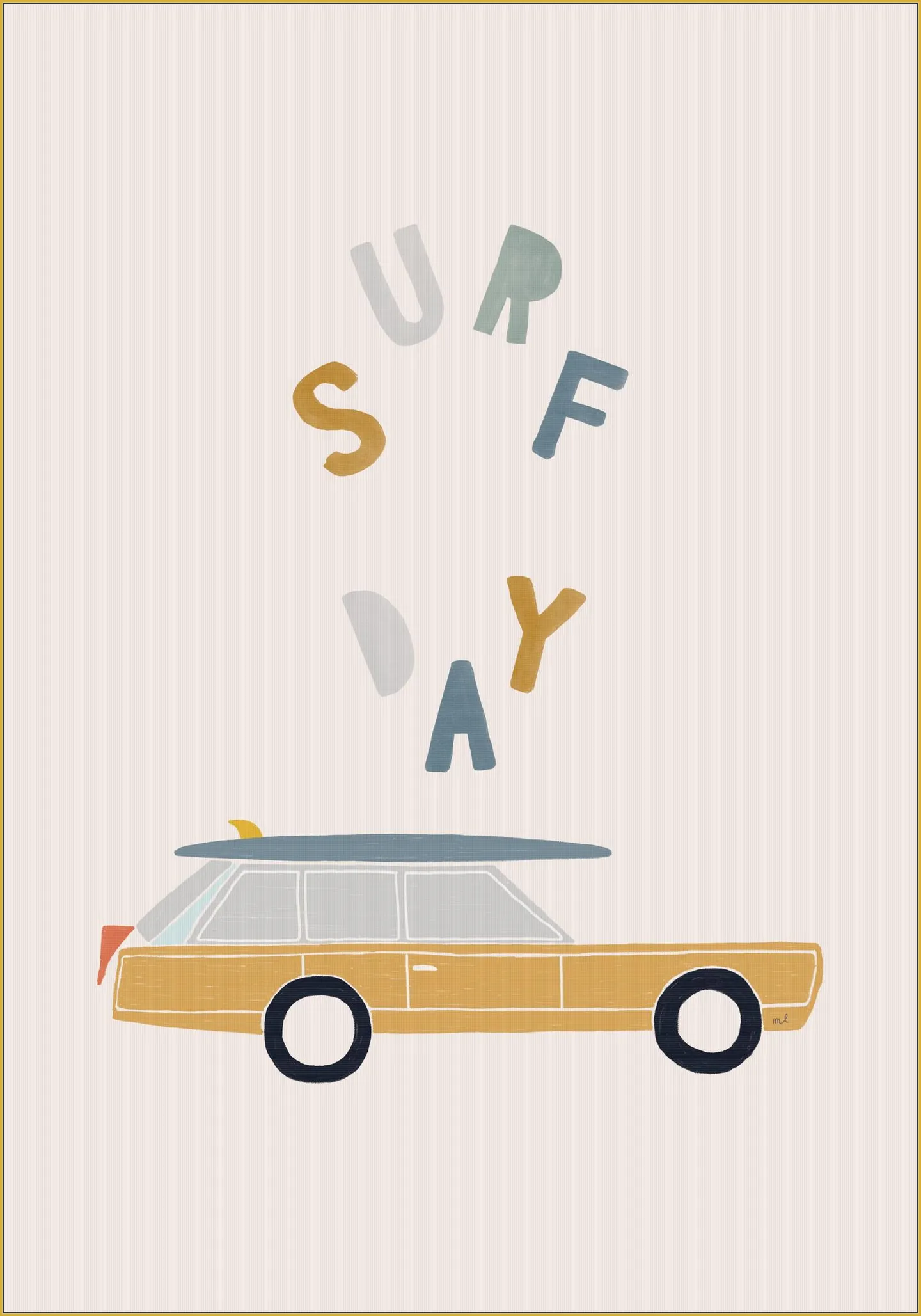 Surfing Retro Car