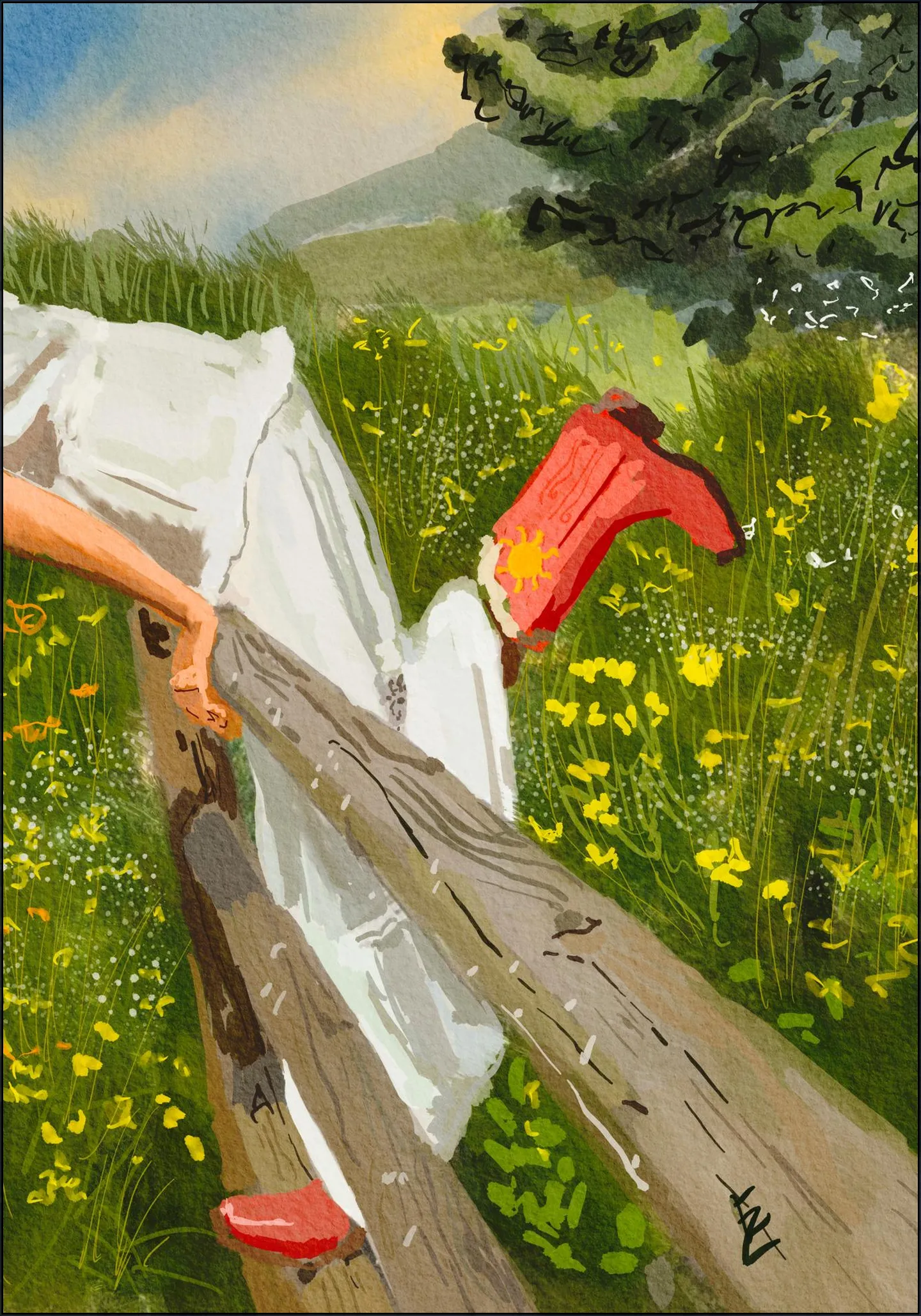 Into the fields