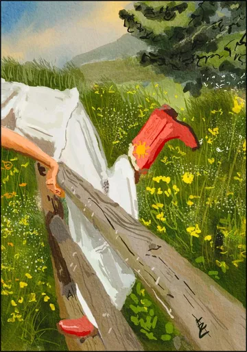 Into the fields
