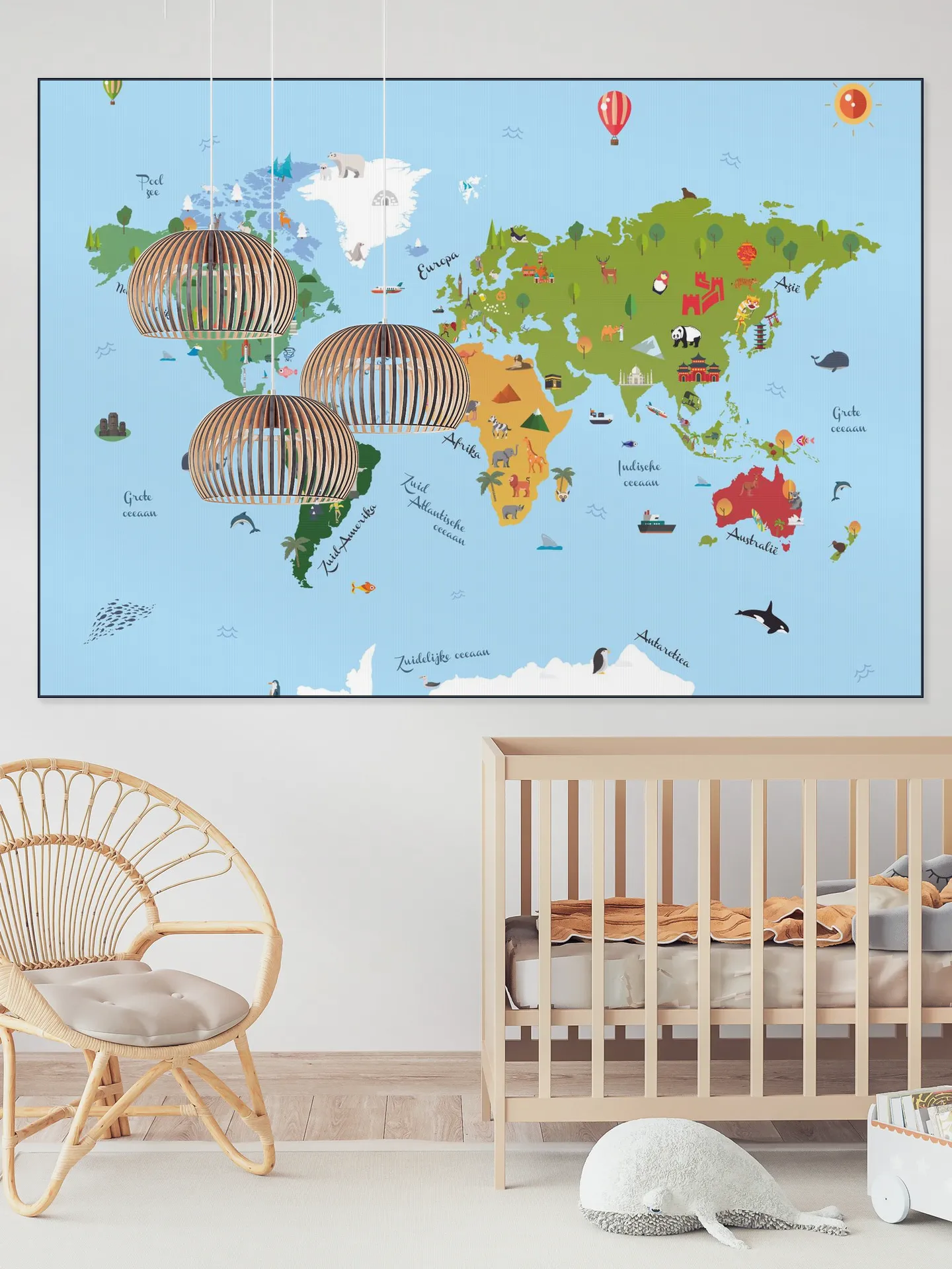 World Map Kids Text