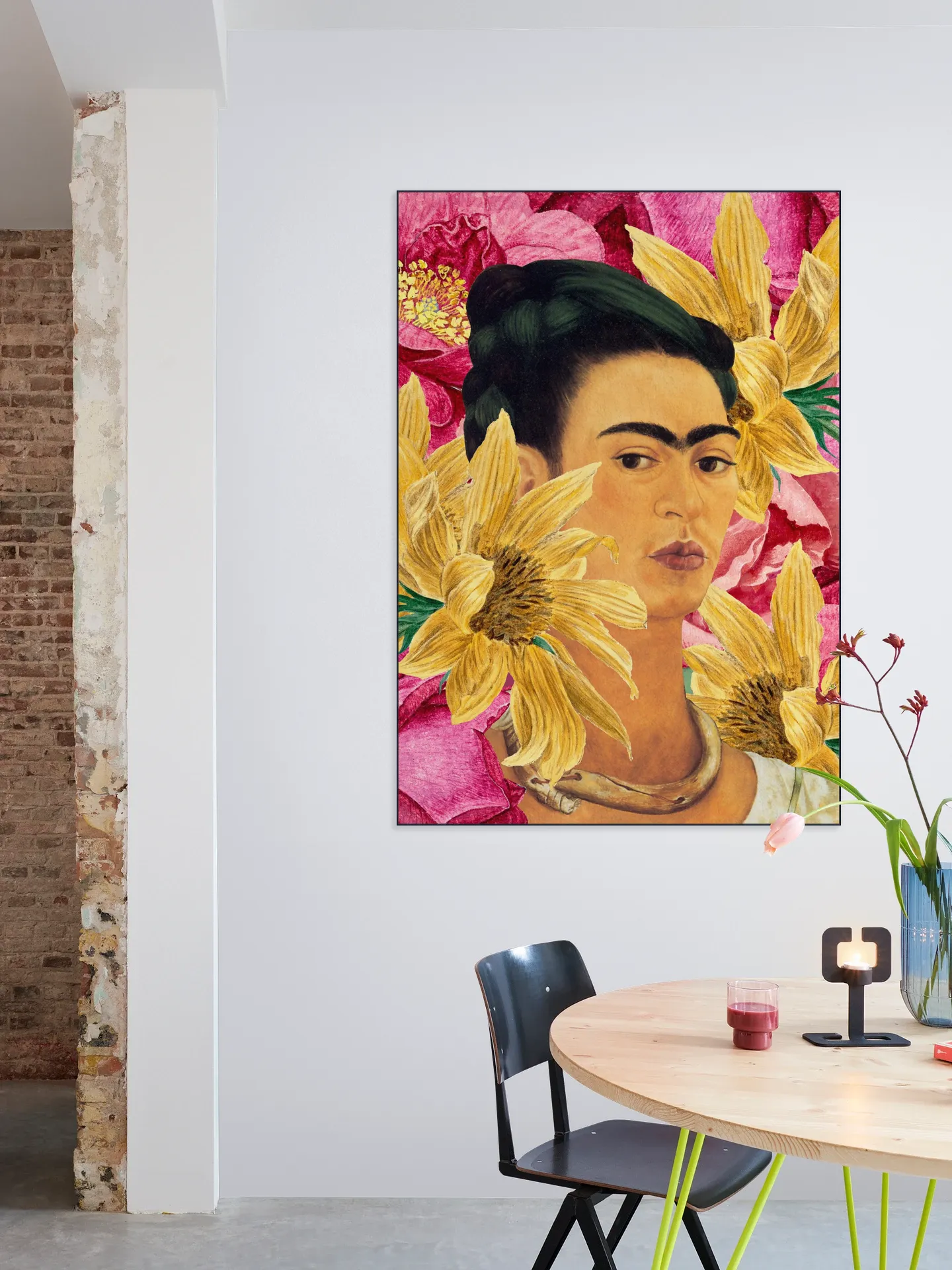 Frida in Yellow and Pink Garden