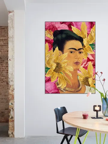 Frida in Yellow and Pink Garden