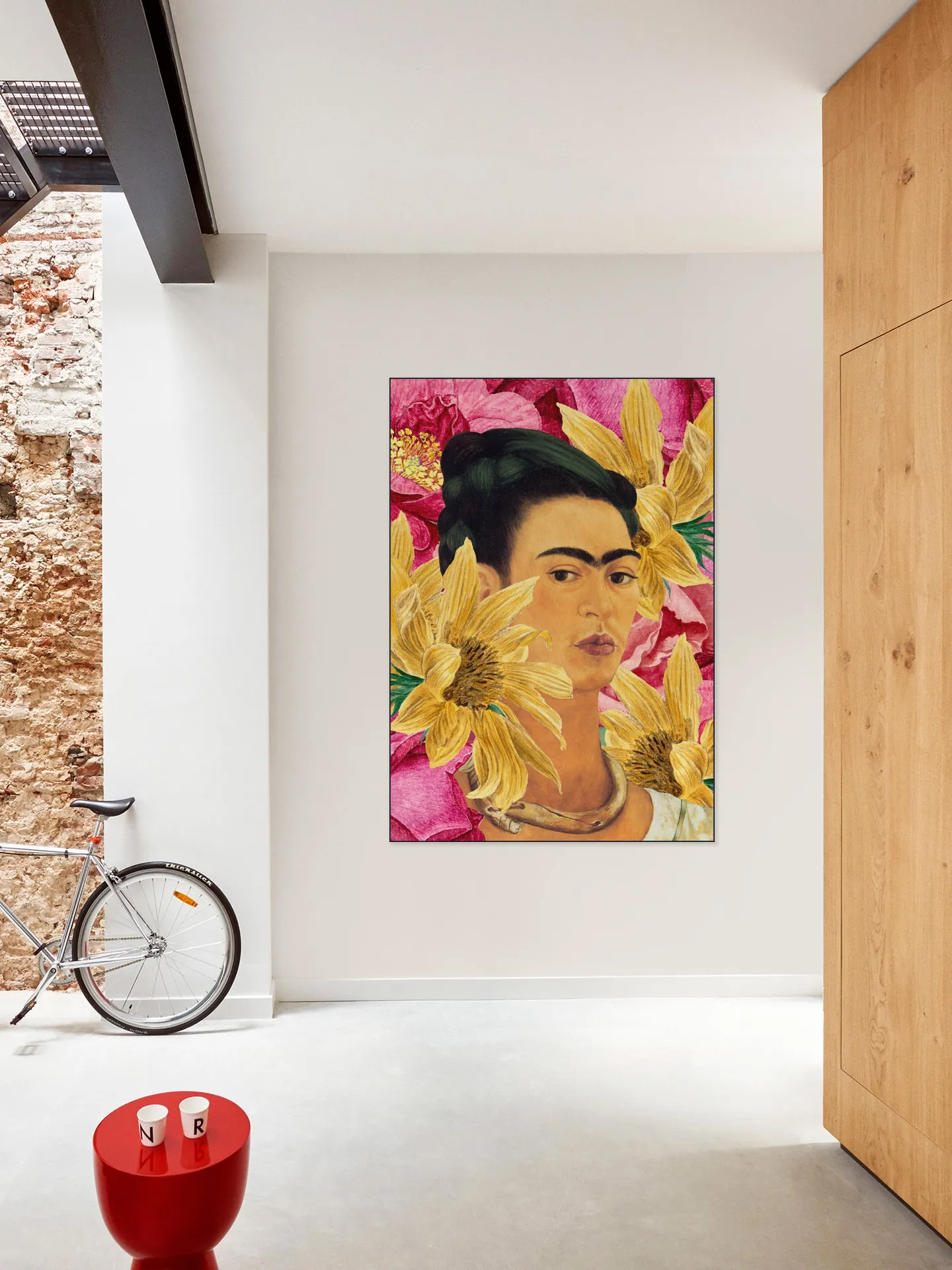 Frida in Yellow and Pink Garden