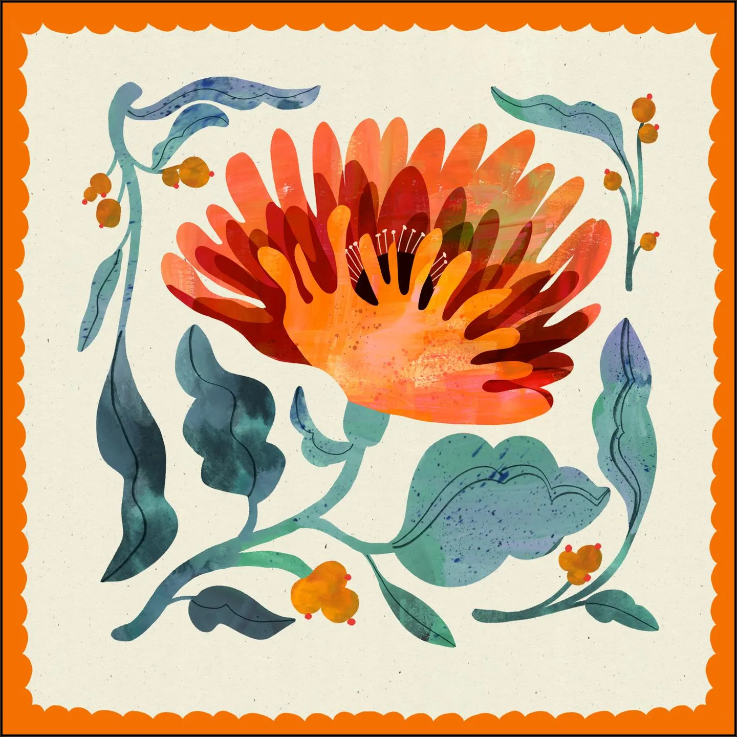 Orange Flower