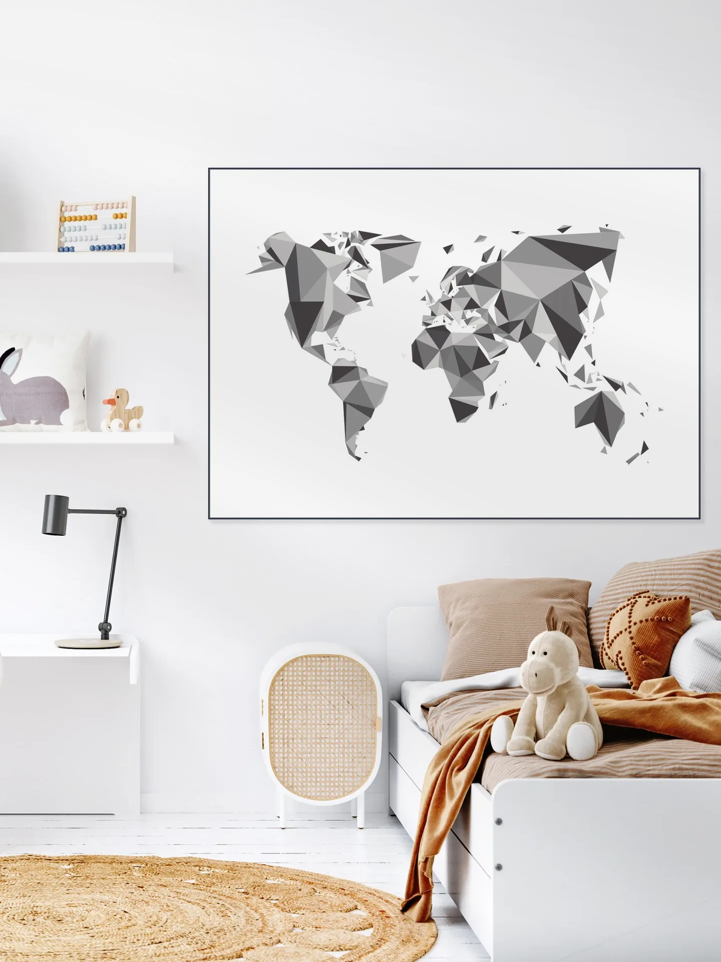 World Map 3D Chrystal