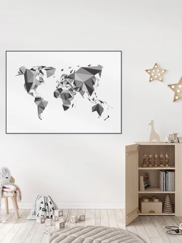 World Map 3D Chrystal