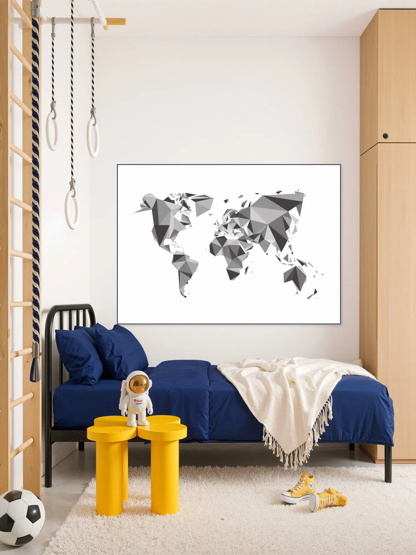 World Map 3D Chrystal