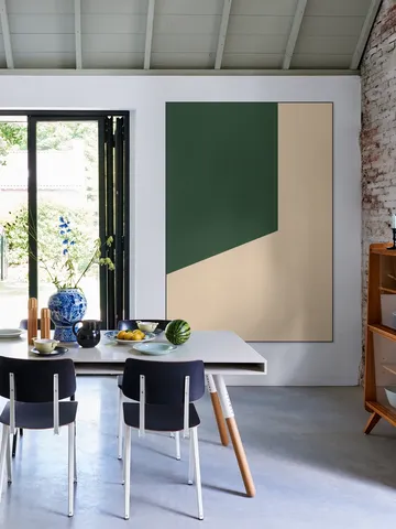 Color blocking - Beige Green