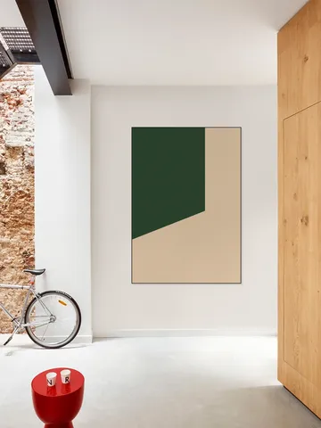 Color blocking - Beige Green