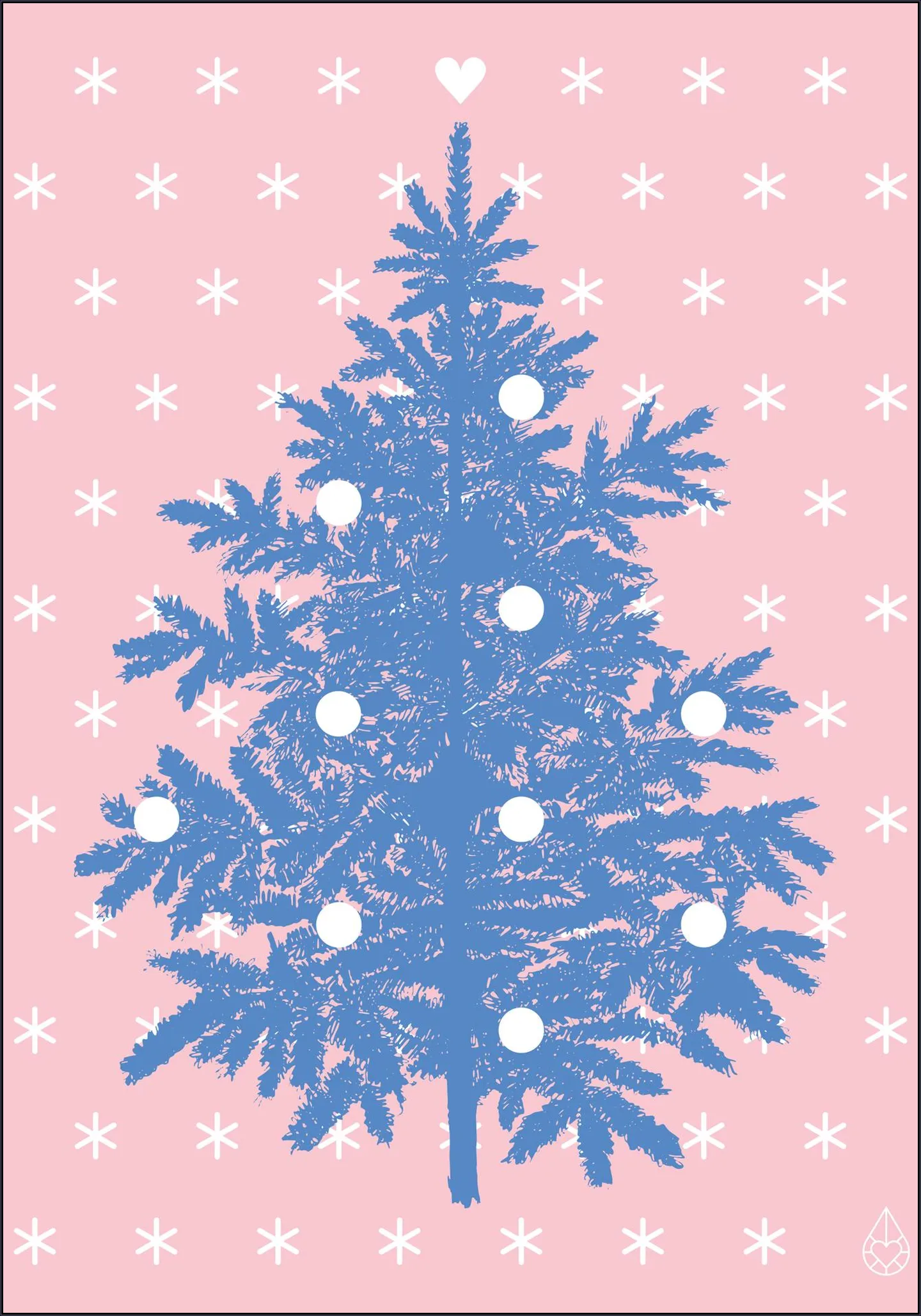 Let it snow . Pink Blue 