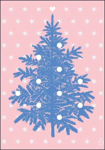 Let it snow . Pink Blue 