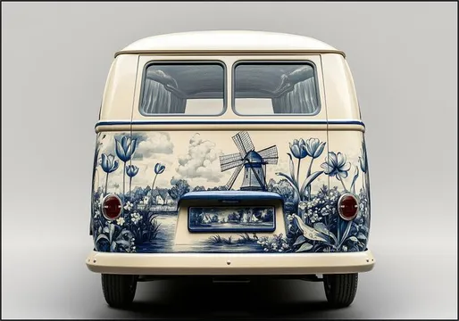 Delft Blue VW Bus 2