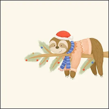 Christmas Sloth