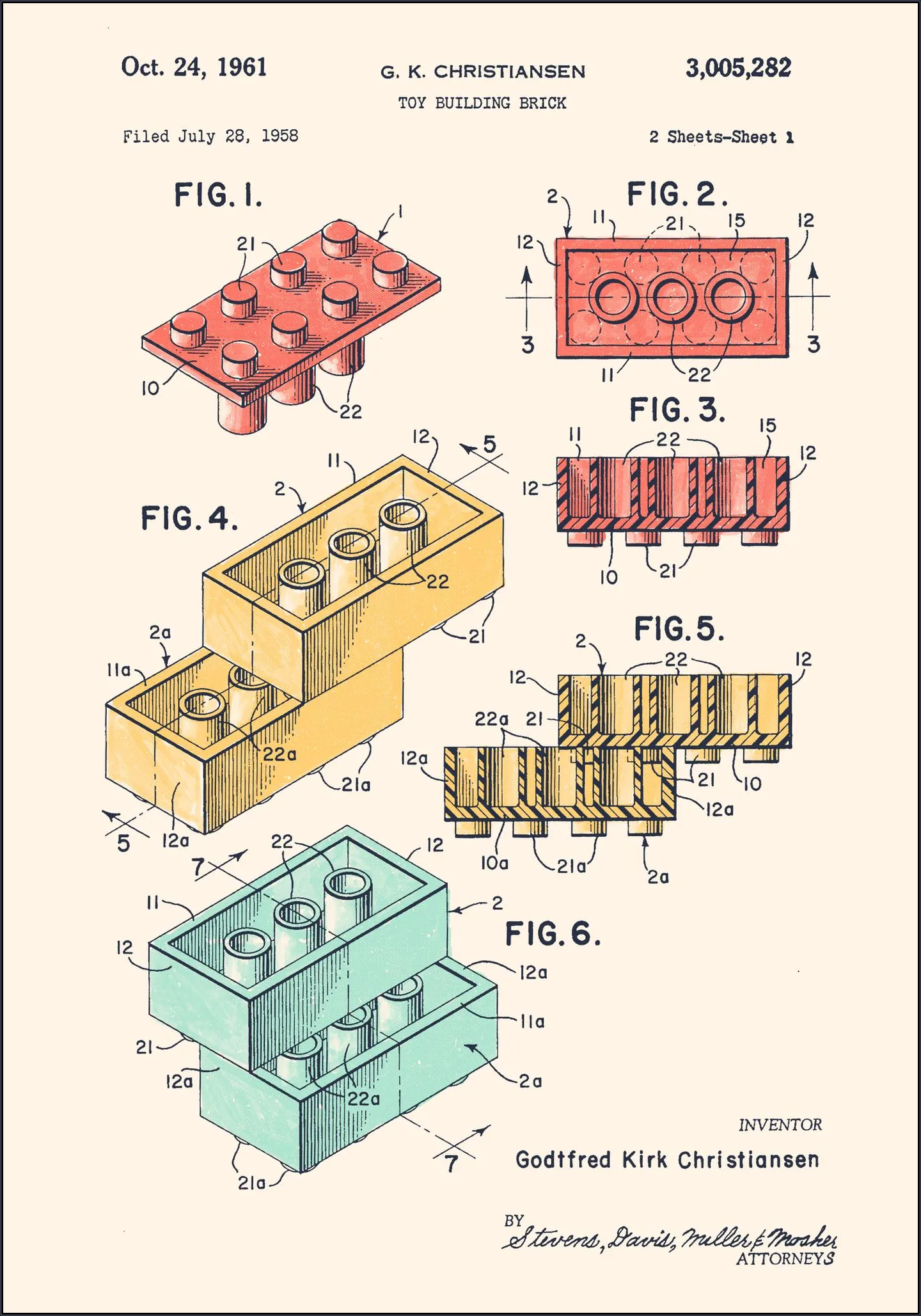 Lego Print Color