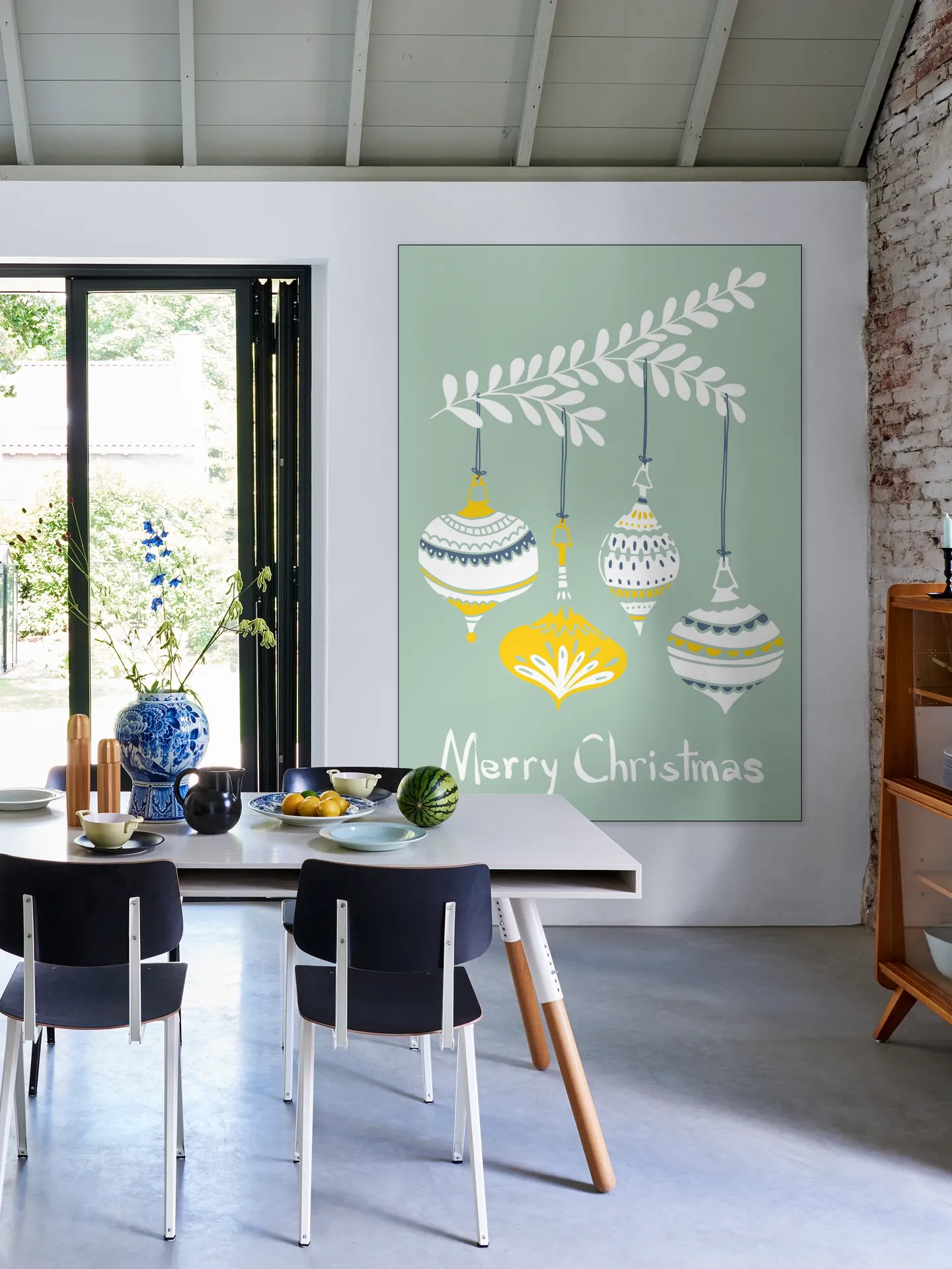 Cheerful little Christmas Baubles - Mint