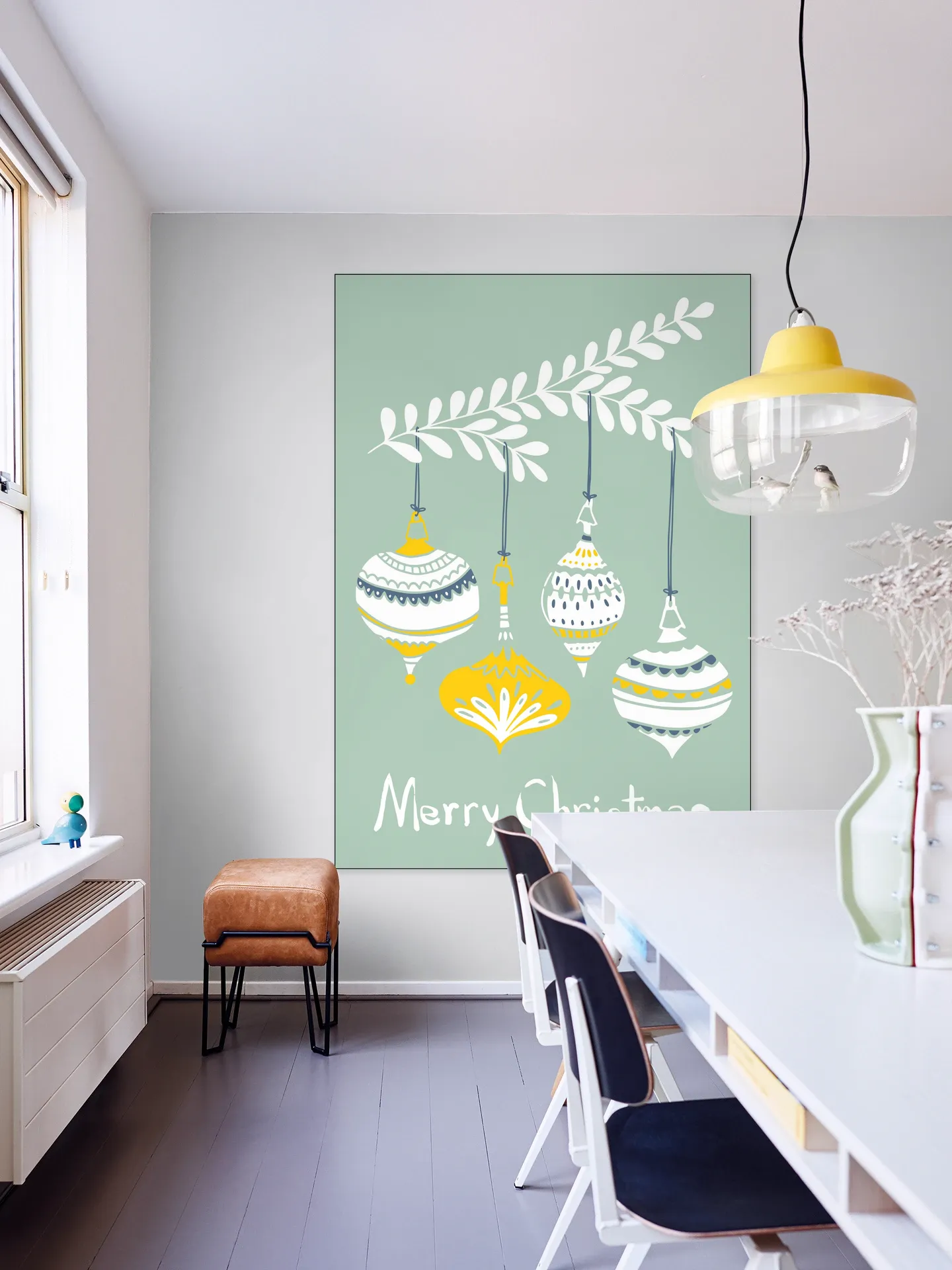 Cheerful little Christmas Baubles - Mint