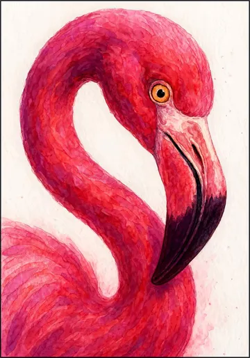 Vivid Pink Flamingo