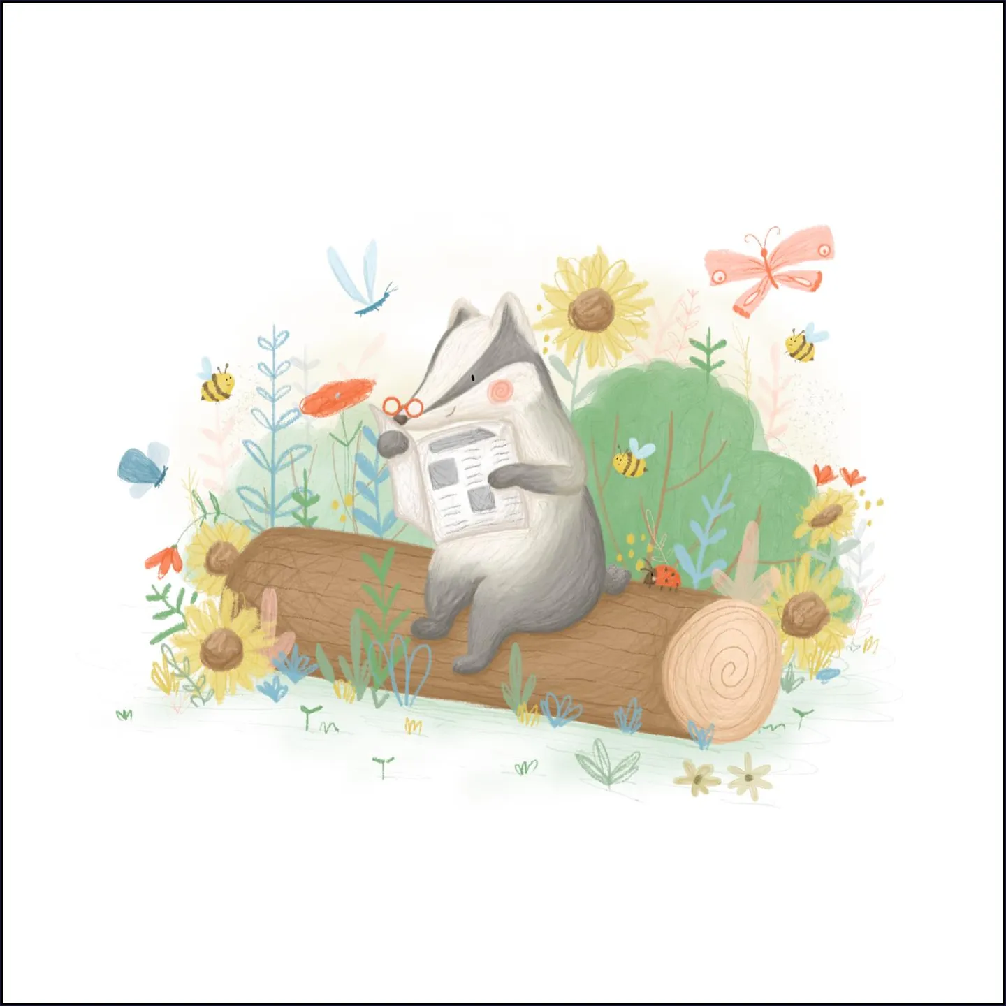 Reading Among The Flowers