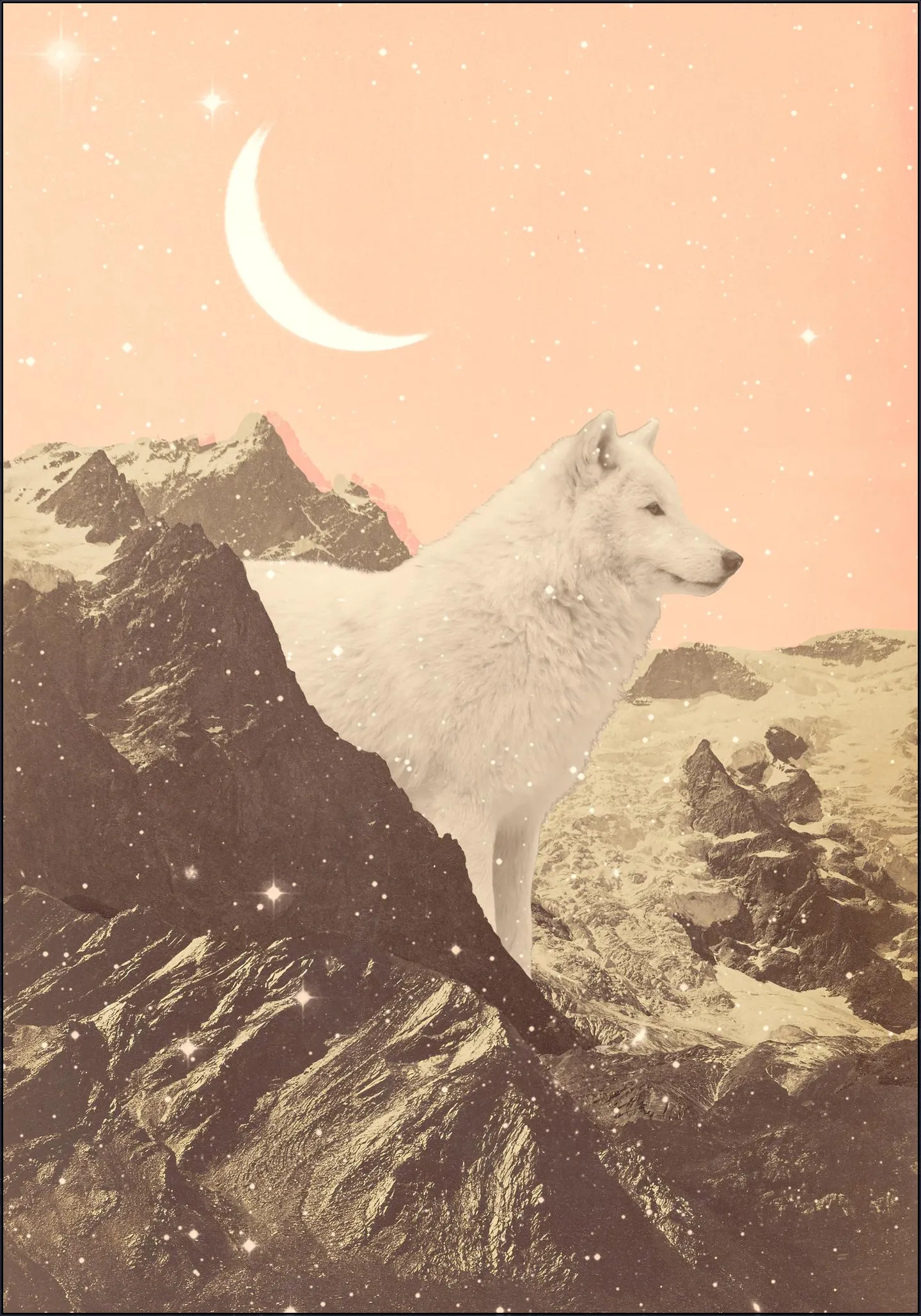 Giant White Wolf