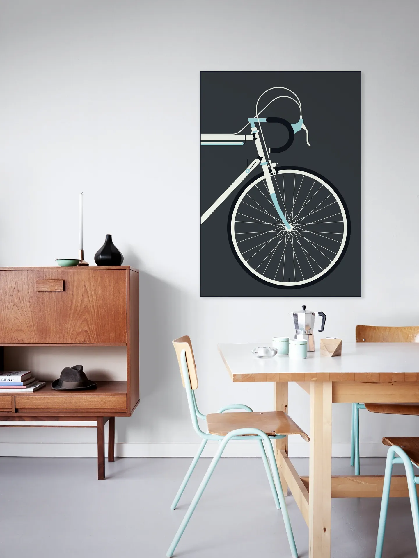 Racing Bike White Front