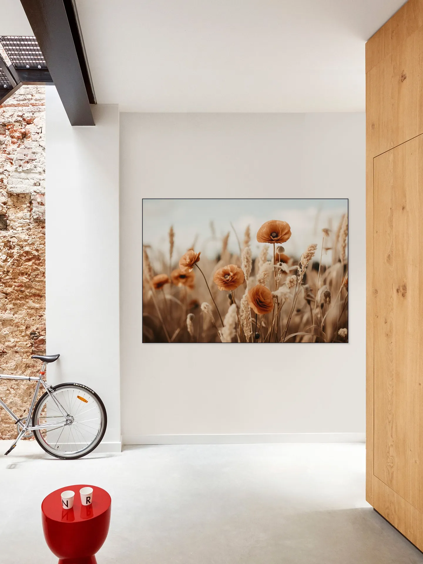 Orange Poppy Field