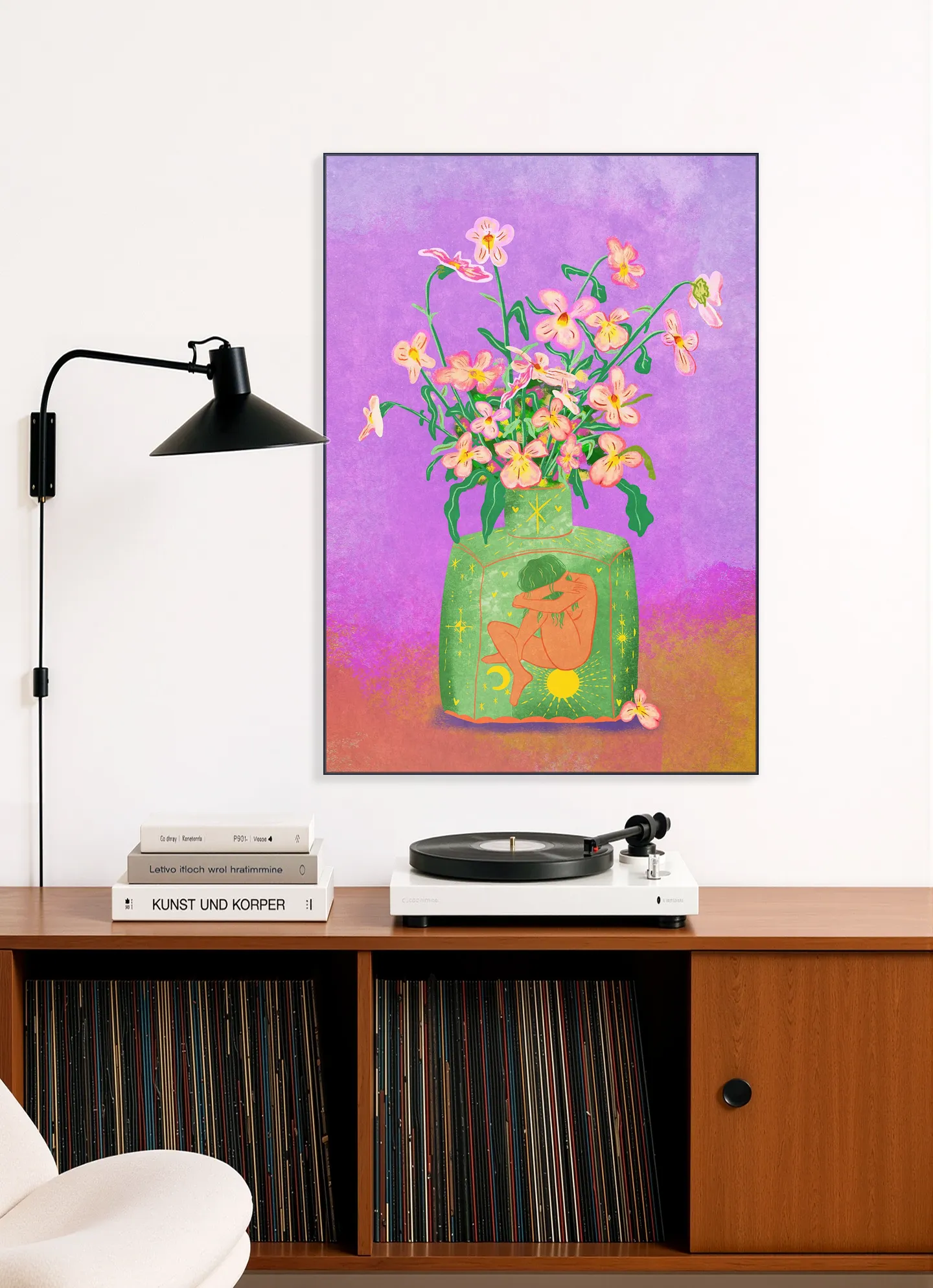 Pansies In A Vase