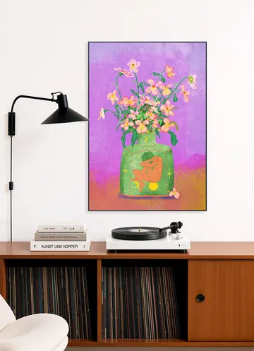 Pansies In A Vase