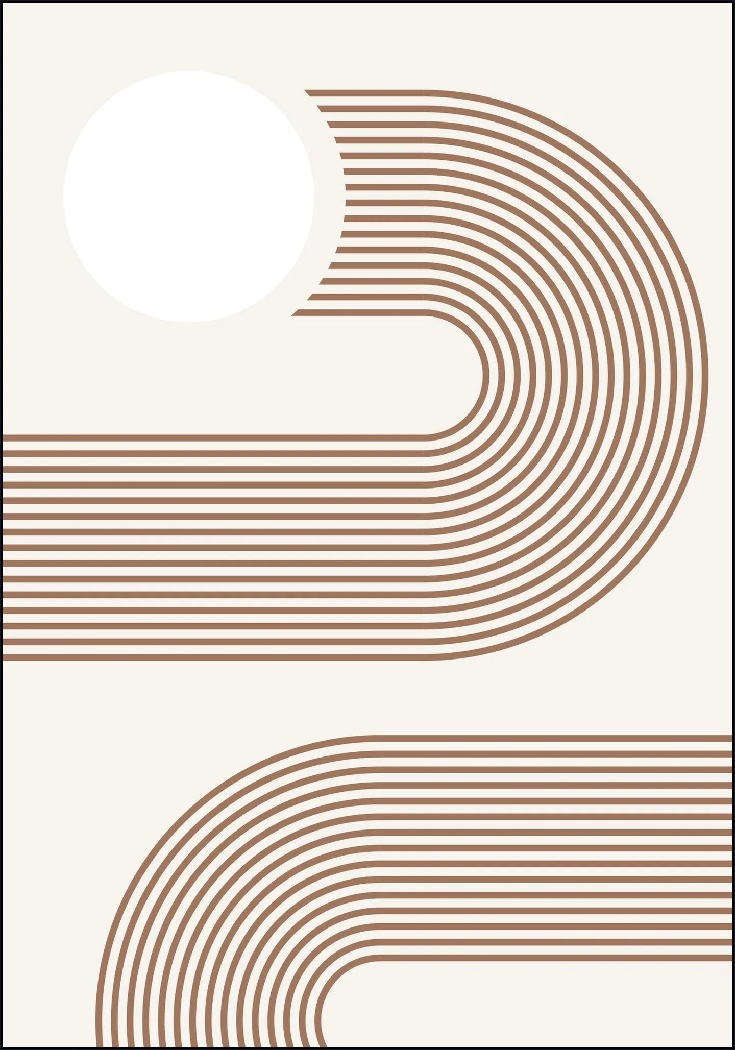 Beige Arc Poster No.2