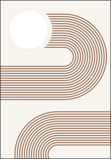 Beige Arc Poster No.2
