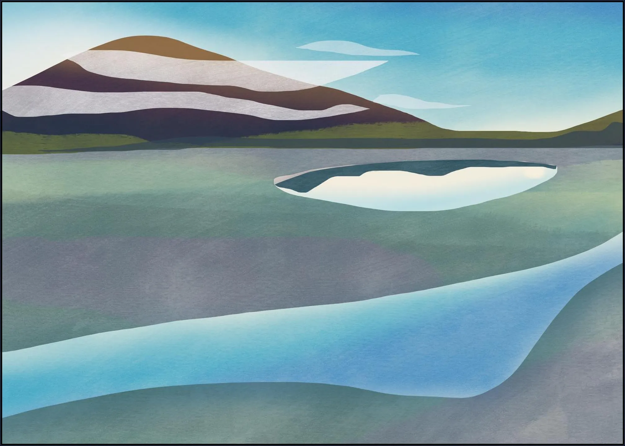 Serene Abstract Landscape
