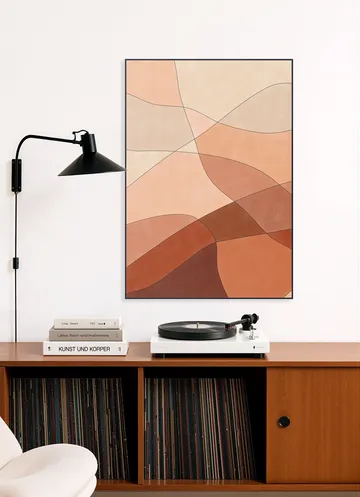 Flowing Lines And Warm Earth Tones