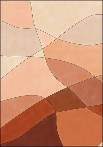 Flowing Lines And Warm Earth Tones