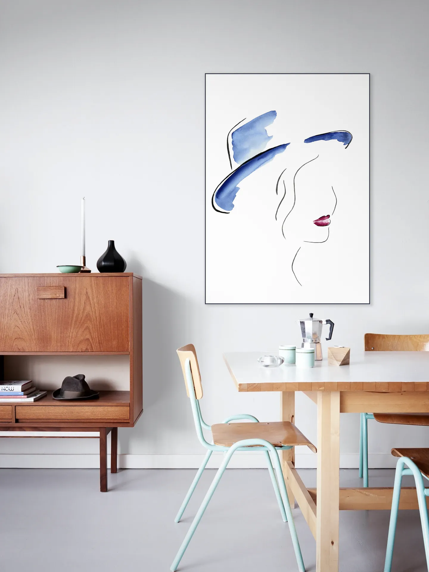 Lady with the Blue Hat