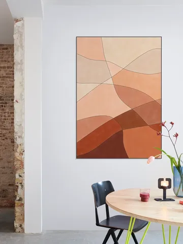 Flowing Lines And Warm Earth Tones